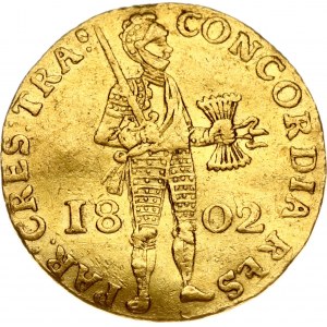 Netherlands Batavian Republic Utrecht Ducat 1802
