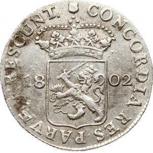 Netherlands Batavian Republic Utrecht Silver Ducat 1802