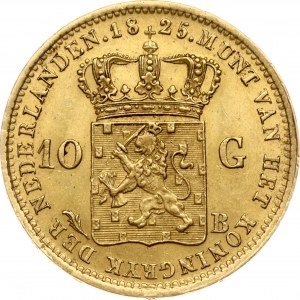 Netherlands 10 Gulden 1825 B