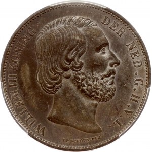 Netherlands 2½ Gulden 1874 PCGS MS 61