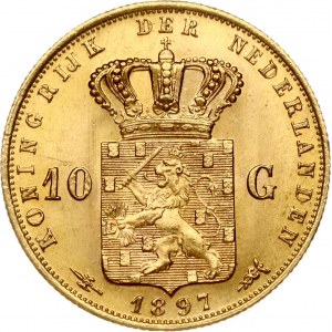 Netherlands 10 Gulden 1897