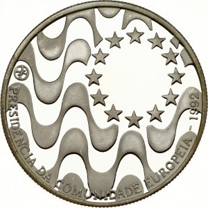 Portugal 200 Escudos 1992 incm European Presidency