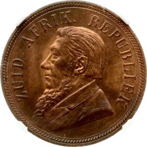 South Africa 1 Penny 1898 NGC MS 64 RB