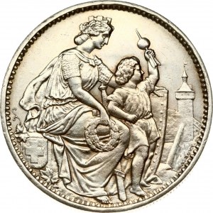 Switzerland 5 Francs 1865 Schaffhausen Shooting Festival