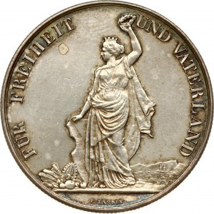 Switzerland 5 Francs 1872 Zurich Shooting Festival