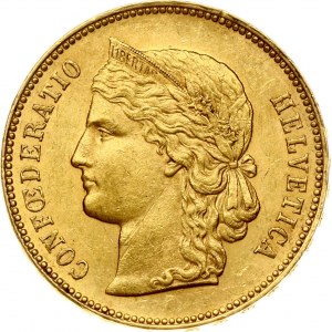 Switzerland 20 Francs 1895 B Libertas