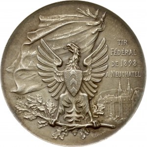 Switzerland Medal 1898 Federal shooting of Neuchatel