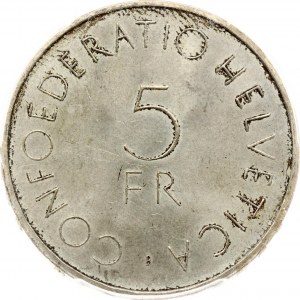 Switzerland 5 Francs ND (1963) B Red Cross PCGS MS 64