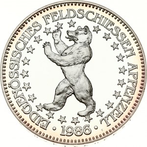 Switzerland 50 Francs 1986 Appenzell Shooting Festival