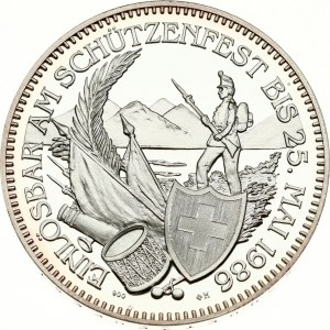 Switzerland 50 Francs 1986 Appenzell Shooting Festival