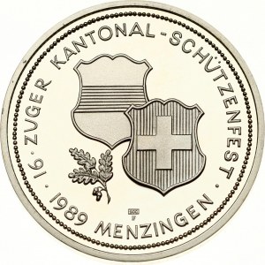 Switzerland 50 Francs 1989 Menzingen Shooting Festival