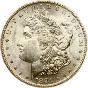 USA Dollar Morgan 1881 S PCGS MS 64+