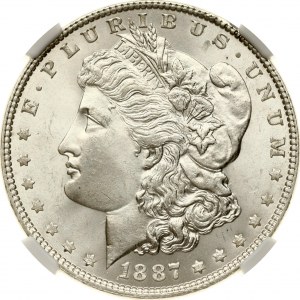 USA Morgan Dollar 1887 NGC MS 64