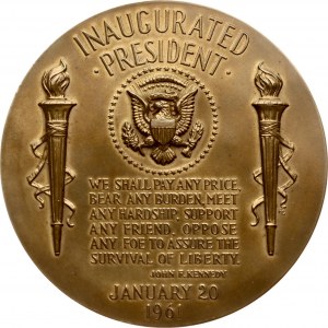 USA John F Kennedy Commemorative Presidential Inauguration Medal
