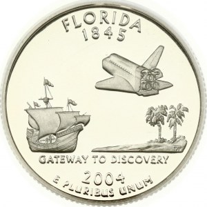 USA 1/4 Dollar 2004 S 'Washington Quarter' Florida - Silver PCGS PR 69 DCAM