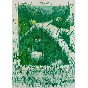 Maciej Rosa (ur. 1998, Bytom), Trawa z cyklu Emblematum liber, 2022