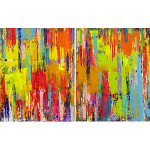 Gossia Zielaskowska (ur. 1983, Poznań), Color moon, dyptyk, 2025