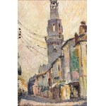 Mela MUTER (1876-1967), Pejzaż miejski z dzwonnicą