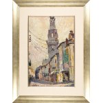 Mela MUTER (1876-1967), Pejzaż miejski z dzwonnicą