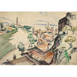 Mela MUTER (1876-1967), Widok z pracowni artysty w Awinionie