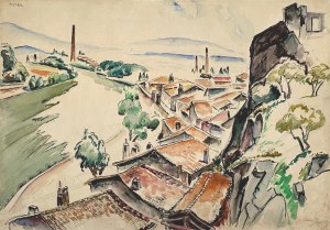 Mela MUTER (1876-1967), Widok z pracowni artysty w Awinionie