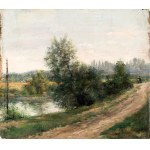 Józef SZERMENTOWSKI (1833-1876), Pejzaż nadwodny, lata 60 XIX wieku