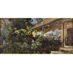 Julian FAŁAT (1853-1929), Wiejski ogród, 1897
