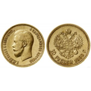 Rosja, 10 rubli, 1900 (Ф•З), Petersburg