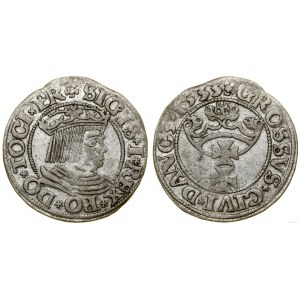 Polska, grosz, 1533, Gdańsk