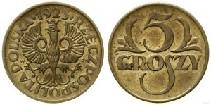 Poland, 5 groszy, 1923, Warsaw