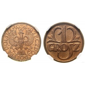 Polonia, 1 grosz, 1938, Varsavia