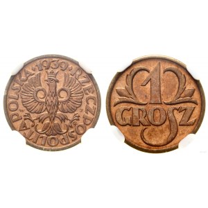 Polska, 1 grosz, 1939, Warszawa
