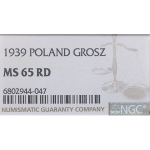 Polska, 1 grosz, 1939, Warszawa