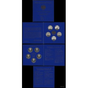 Niemcy, zestaw 5 x 10 marek, 1998 A (Berlin), 1998 D (Monachium), 199