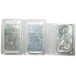 Australia, 1 dolar 2021 oraz 2 sztabki 1 uncjowe, w sumie 3 uncje czystego srebra