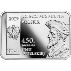 20 złotych 2019 - 450 rocznica Unii Lubelskiej