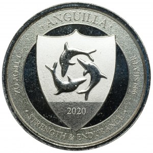 Anguilla, 2 dolary 2020, uncja czystego srebra