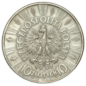 II RP, 10 złotych 1937, Józef Piłsudski