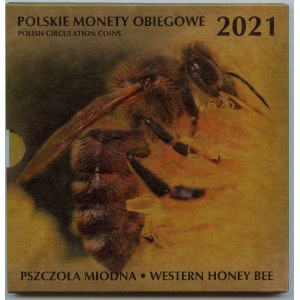 Polskie Monety Obiegowe 2021 - Pszczoła Miodna