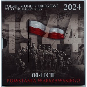 Polskie Monety Obiegowe 2024 - 80 Lecie Powstania Warszawskiego