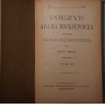 BIBLIOTEKA PISARZY POLSKICH KAROL MIARKI, MICKIEWICZ, SŁOWACKI, KRASIŃSKI, KONDRATOWICZ [1899-1908 Parts I-XVIII].
