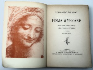 LEONARDO DA VINCI Selected writings ed. by STAFF. Volumes I-II [1930].