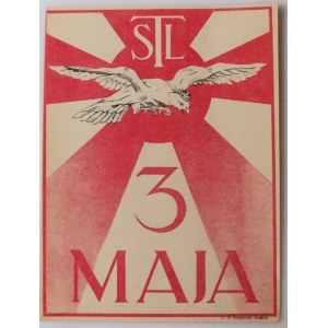 3 MAJ STL Patriotic poster signed: A. Puszyński Krakow, II RP