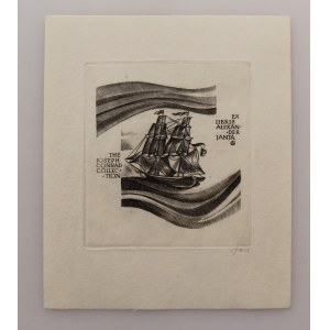 [ALEKSANDER JANTA [collection de trois ex-libris].