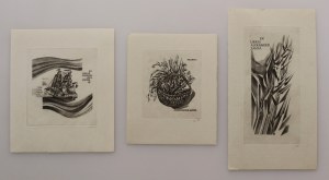 [ex-libris] ALEKSANDER JANTA [sbírka tří ex-libris].