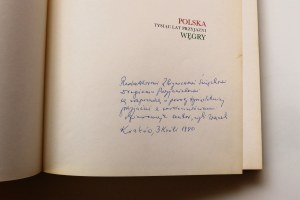 FELCZAK WACŁAW, FISCHINGER ANDRZEJ Polsko Maďarsko. Tisíc let přátelství [věnování Wacław Felczak].