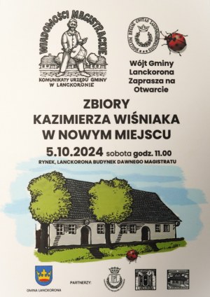 WIŚNIAK KAZIMIERZ Once upon a time in Kazimierz (Shabbat), ink drawing, signed unique