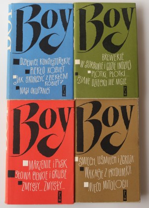 ŻELEŃSKI TADEUSZ (BOY) PISMA. Seria druga : tom VIII - XIV [zachowane oryginalne obwoluty proj. EWY FRYSZTAK - WITKOWSKIEJ] 1957-58