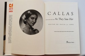 LOWE DAWID A. Callas as They Saw Her