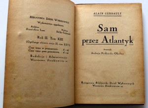 GERBAULT ALAIN Alone across the Atlantic [1920].